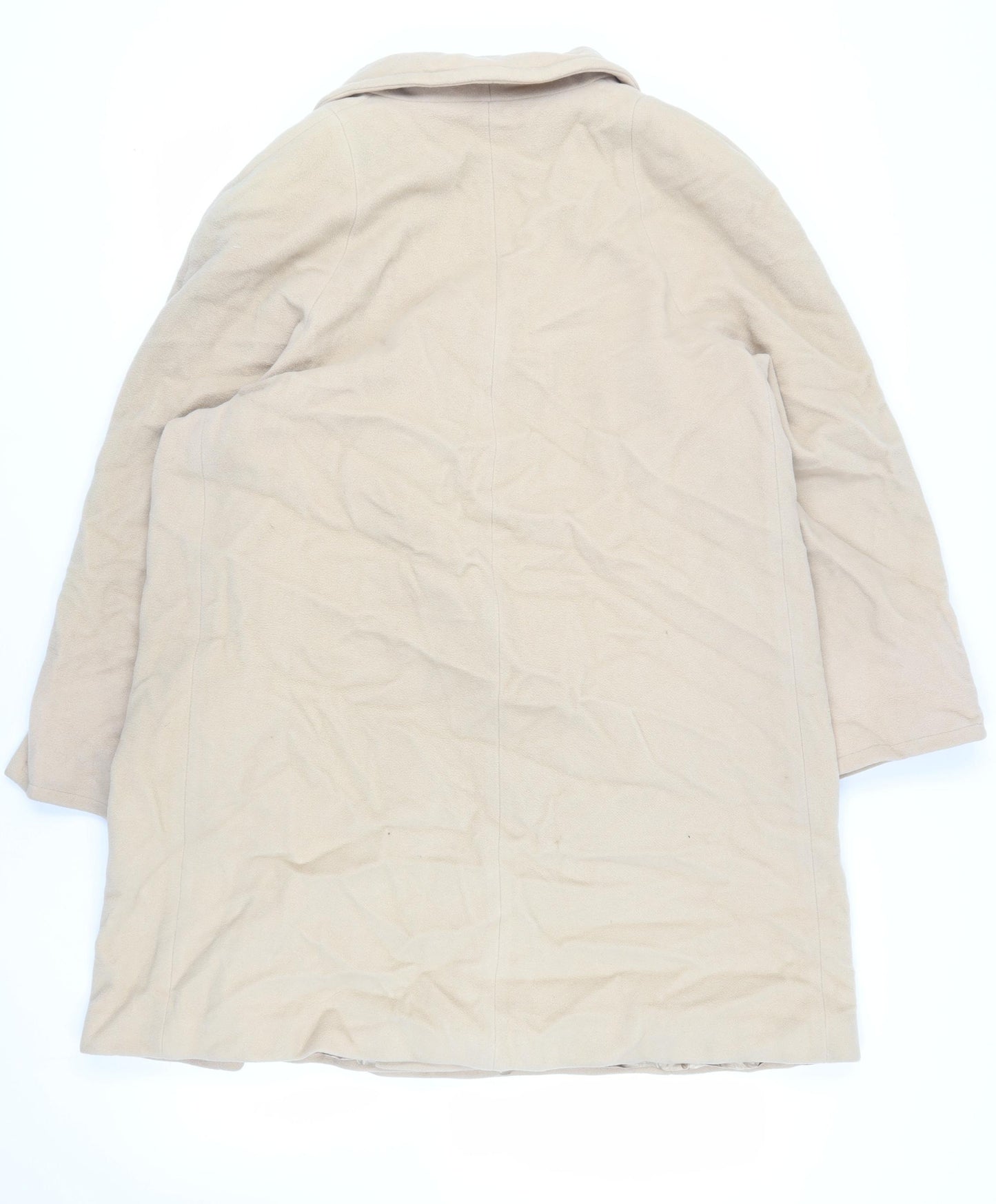 Alibi Moda Womens Beige Pea Coat Coat Size 20 Button - Vintage