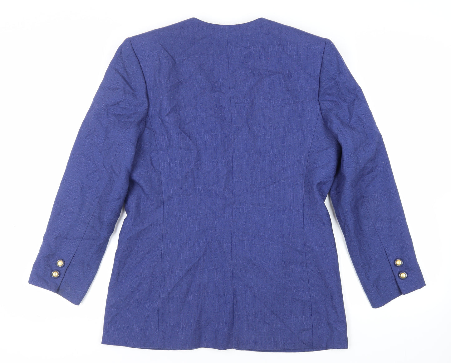 Kasper Womens Blue Jacket Blazer Size 12 Button - Vintage