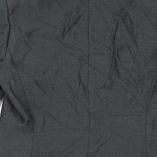 Kasper Womens Grey Overcoat Coat Size 10 Button - Lightweight