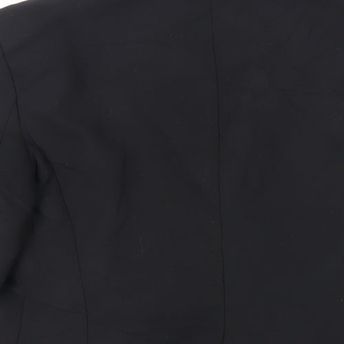Zara Womens Black Jacket Blazer Size L Button