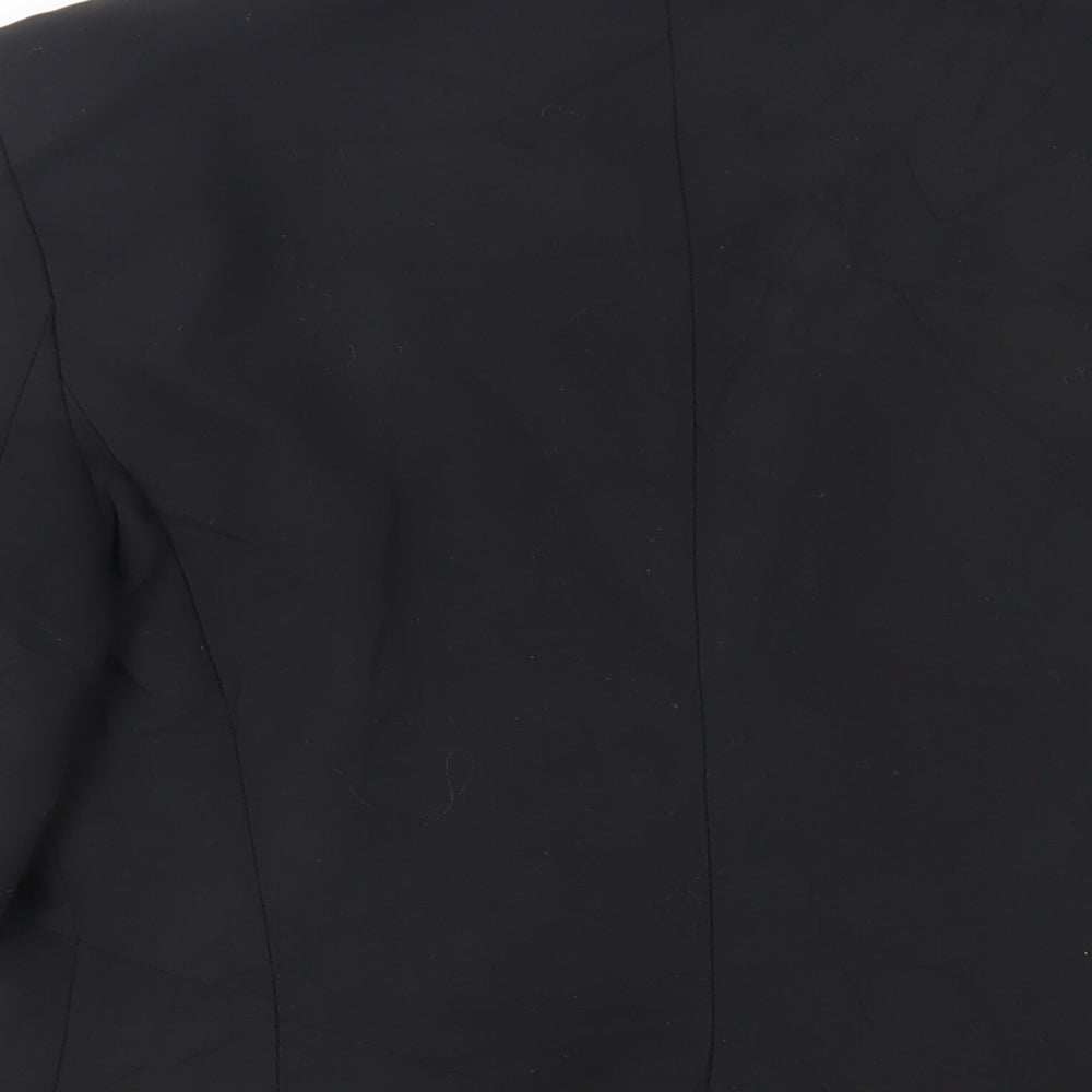 Zara Womens Black Jacket Blazer Size L Button