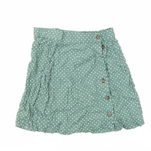 ASOS Womens Multicoloured Polka Dot Viscose Mini Skirt Size 6