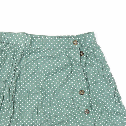 ASOS Womens Multicoloured Polka Dot Viscose Mini Skirt Size 6
