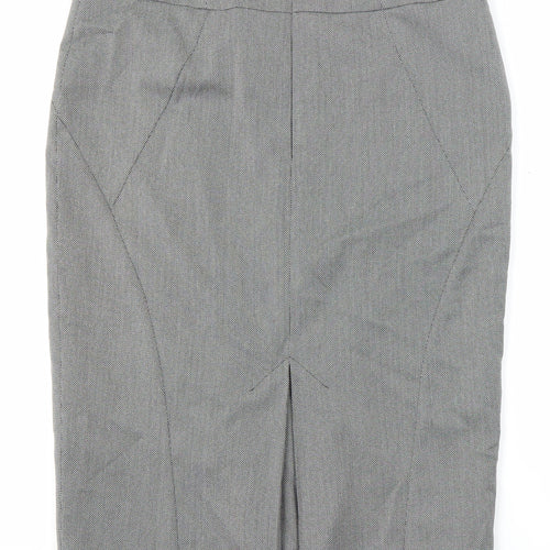Principles Womens Grey Polyester Straight & Pencil Skirt Size 14 Zip - Lined