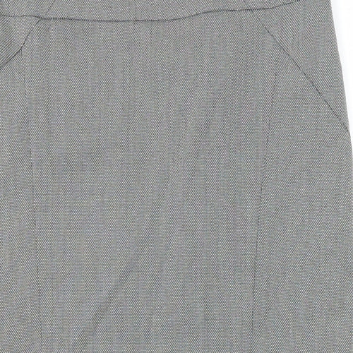 Principles Womens Grey Polyester Straight & Pencil Skirt Size 14 Zip - Lined