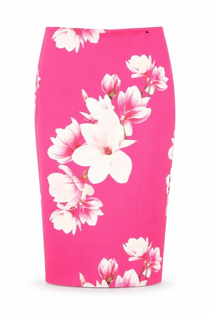 Dorothy Perkins Womens Pink Polyester Straight & Pencil Skirt Size 10 Zip