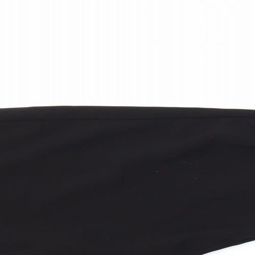 Quiz Womens Black Polyester Capri Trousers Size 16 L24 in Regular