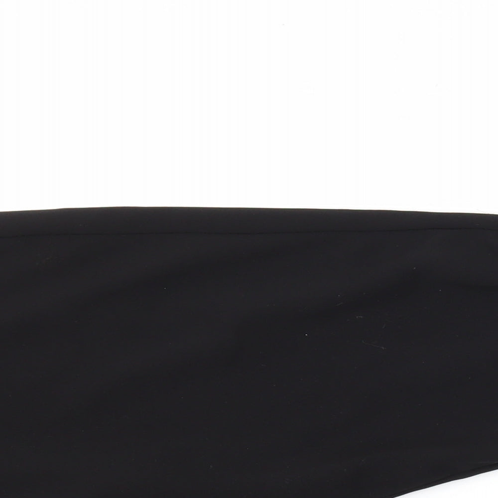 Quiz Womens Black Polyester Capri Trousers Size 16 L24 in Regular