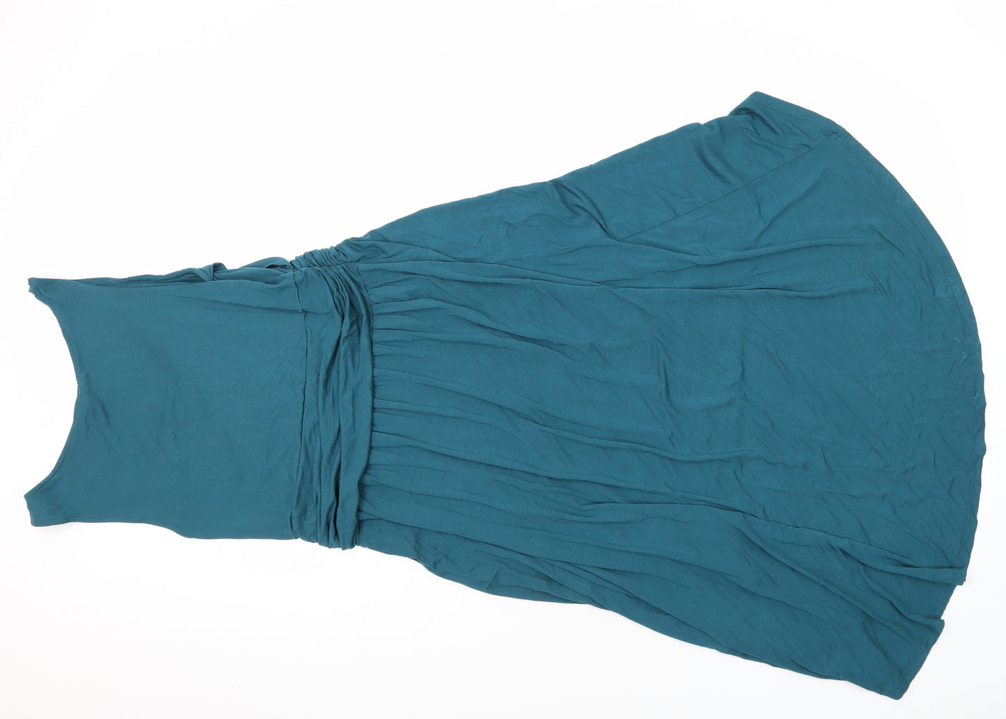 H&M Womens Blue Viscose A-Line Size M Scoop Neck