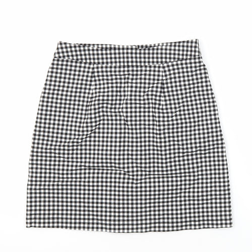 Oasis Womens Multicoloured Check 100% Polyester Maxi Skirt Size 8 Regular