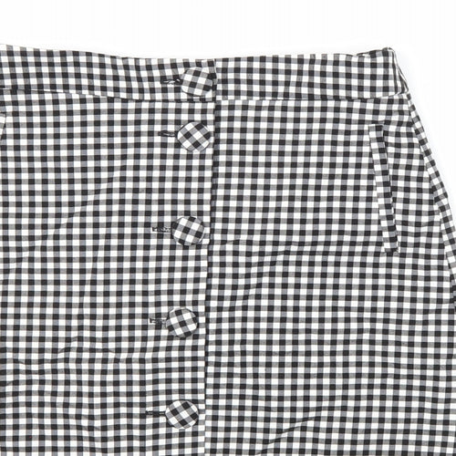 Oasis Womens Multicoloured Check 100% Polyester Maxi Skirt Size 8 Regular