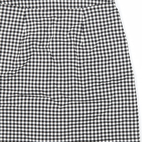 Oasis Womens Multicoloured Check 100% Polyester Maxi Skirt Size 8 Regular
