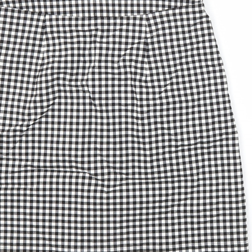 Oasis Womens Multicoloured Check 100% Polyester Maxi Skirt Size 8 Regular