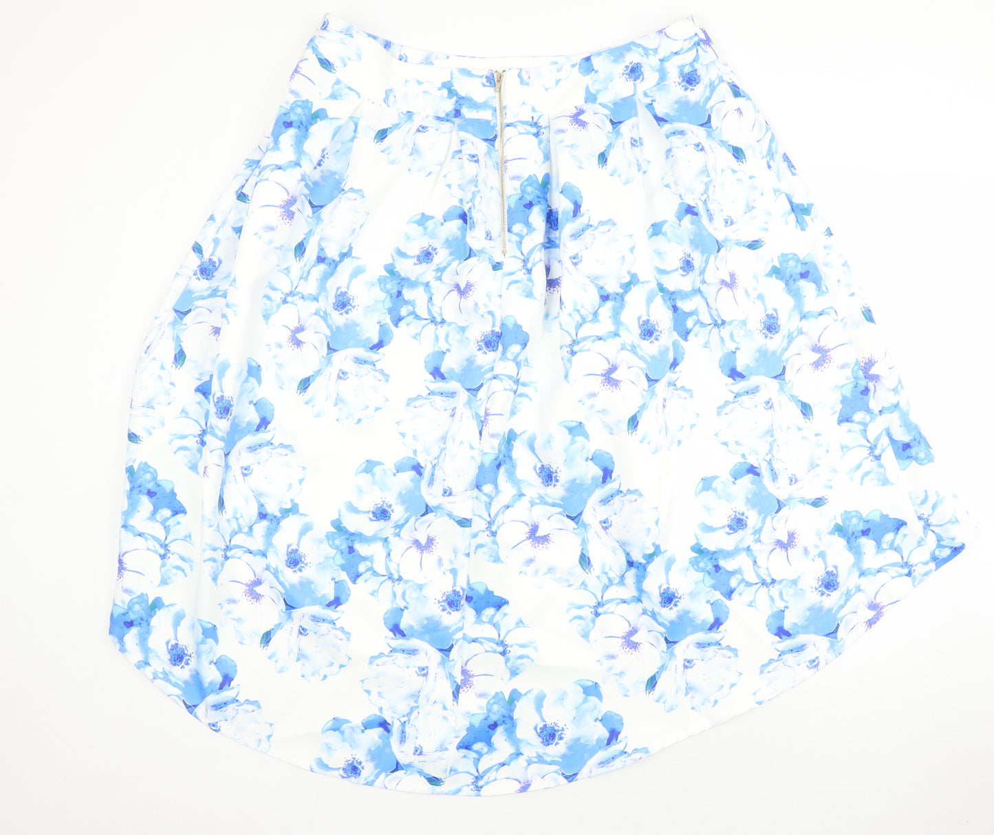 Wolf & Whistle Womens Multicoloured Floral Polyester A-Line Skirt Size 18 Zip