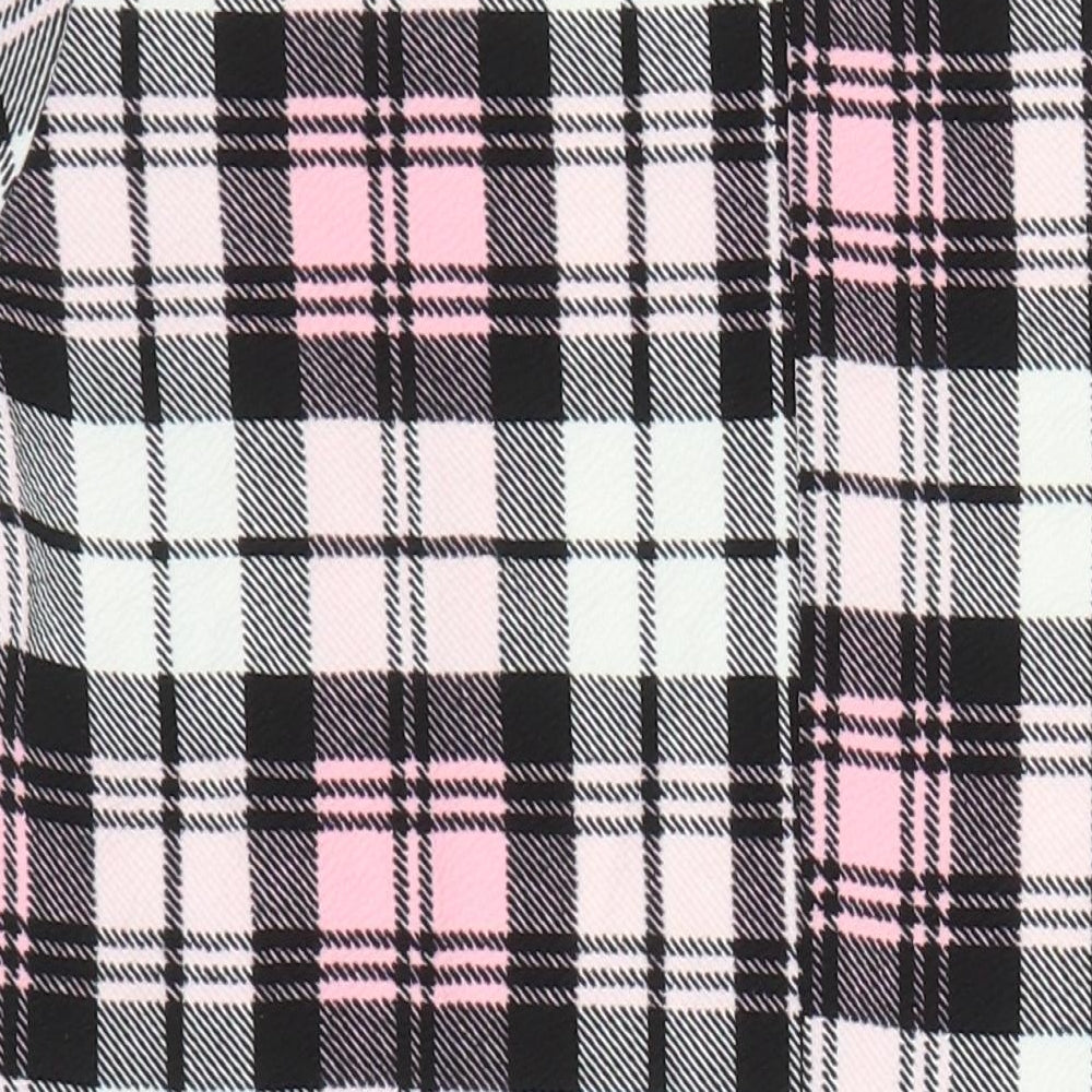 Kaaya Womens Multicoloured Check Polyester Pencil Dress Size 24 Round Neck