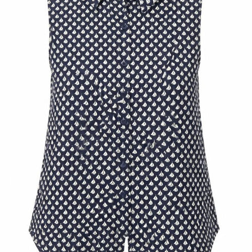 Forever 21 Womens Multicoloured Geometric Polyester Tunic Blouse Size S Collared