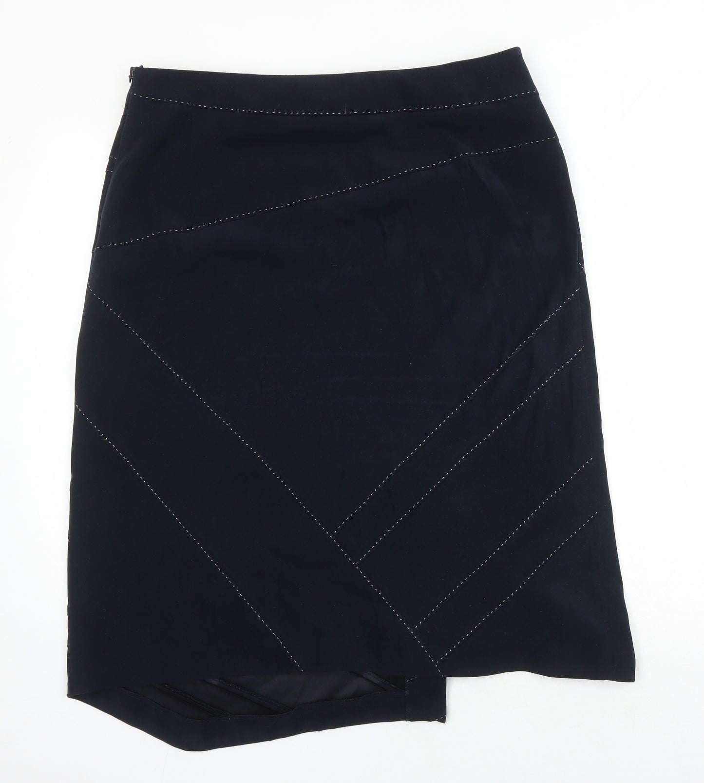 Alex & Co Womens Blue Polyester A-Line Skirt Size 16
