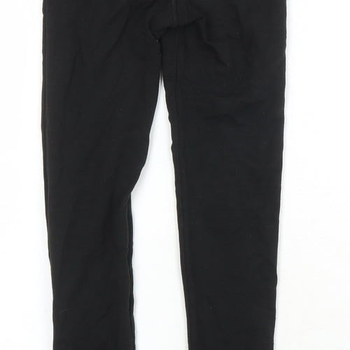 Myrl Girls Black 100% Cotton Jegging Trousers Size 9 Years L24 in Classic - Elasticated Waist