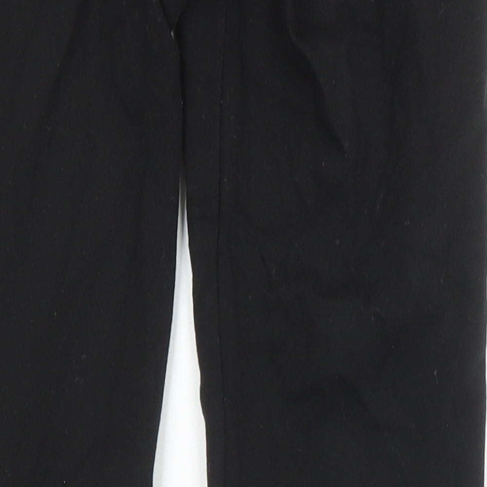 Myrl Girls Black 100% Cotton Jegging Trousers Size 9 Years L24 in Classic - Elasticated Waist