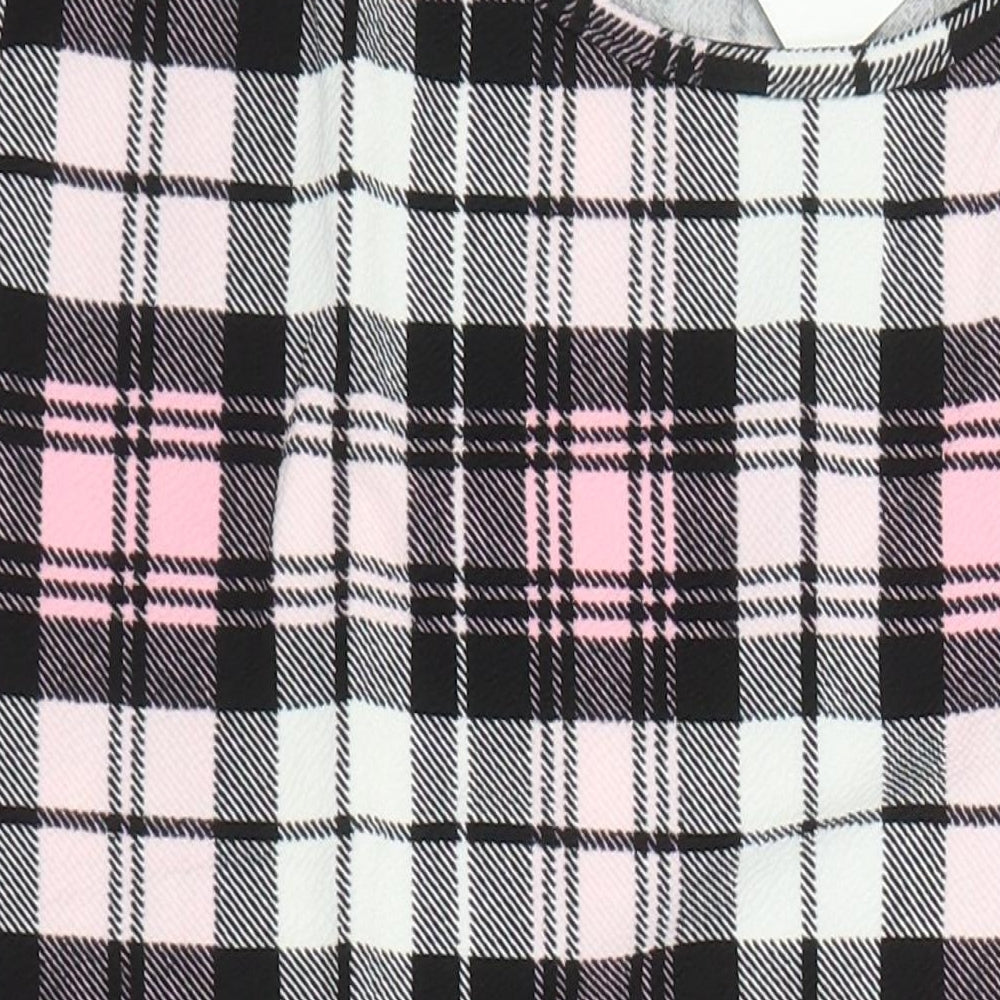 Kaaya Womens Multicoloured Check Polyester Pencil Dress Size 20 Round Neck