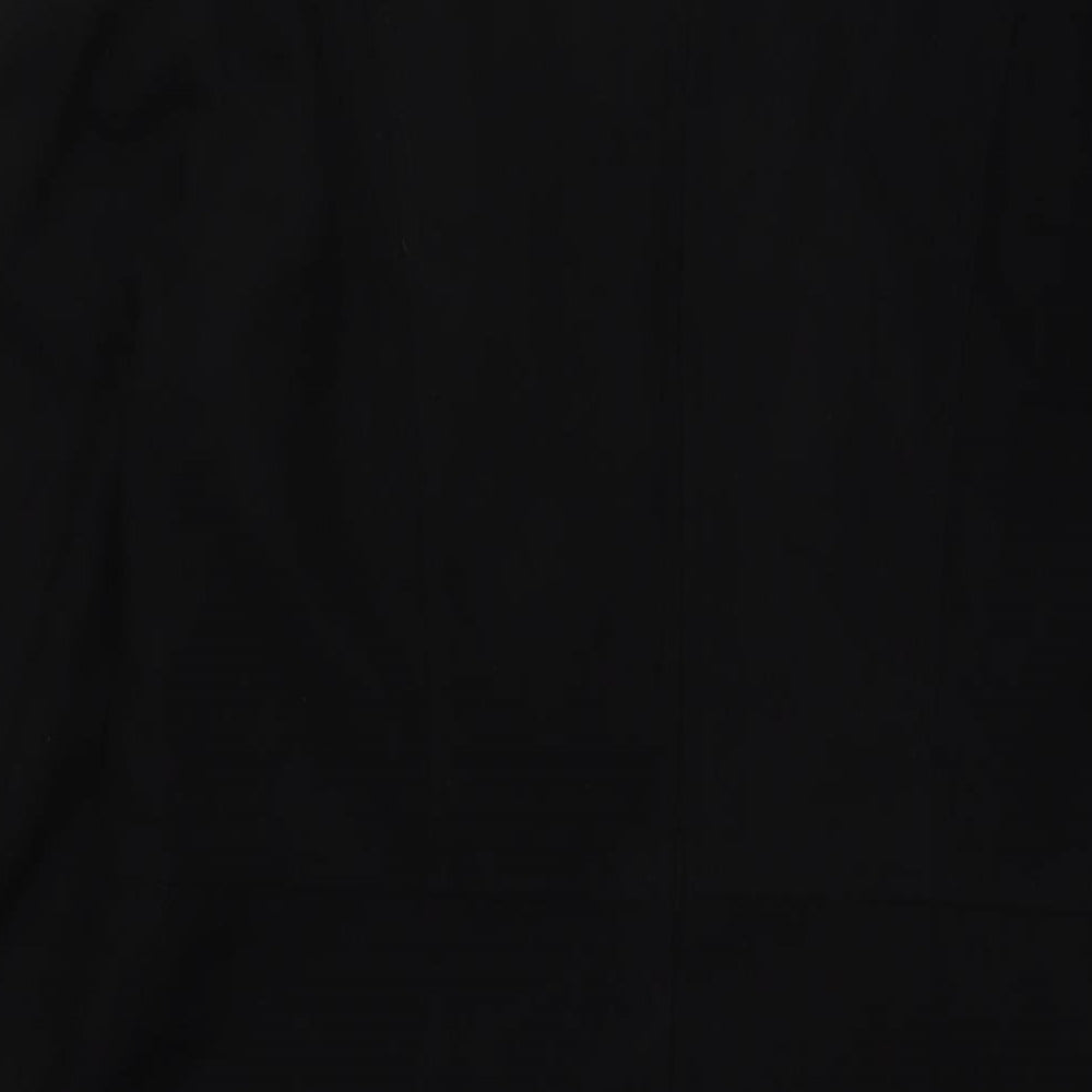 A Wear Womens Black Wool A-Line Size 12 Round Neck Zip