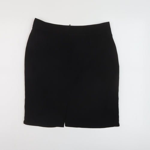 Therapy Womens Black Polyester A-Line Skirt Size 10 Zip