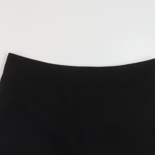 Therapy Womens Black Polyester A-Line Skirt Size 10 Zip