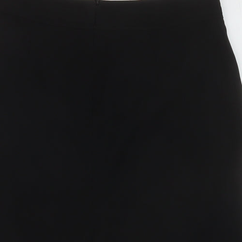 Therapy Womens Black Polyester A-Line Skirt Size 10 Zip