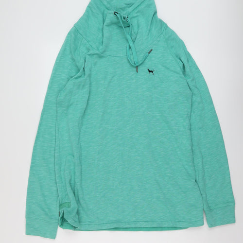 The Black Dog Womens Green Polyester Pullover Sweatshirt Size M Pullover