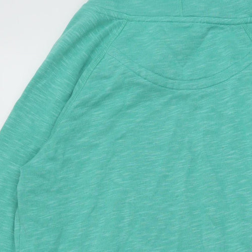 The Black Dog Womens Green Polyester Pullover Sweatshirt Size M Pullover