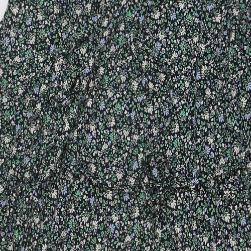 Marks and Spencer Womens Multicoloured Floral Viscose A-Line Size 12 Round Neck Pullover