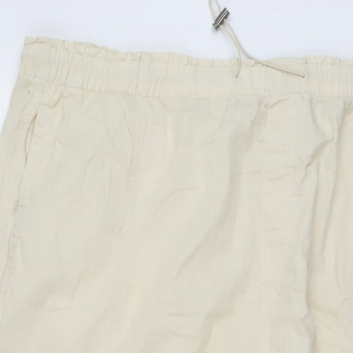 Marks and Spencer Womens Beige Polyester Straight & Pencil Skirt Size 24 Drawstring