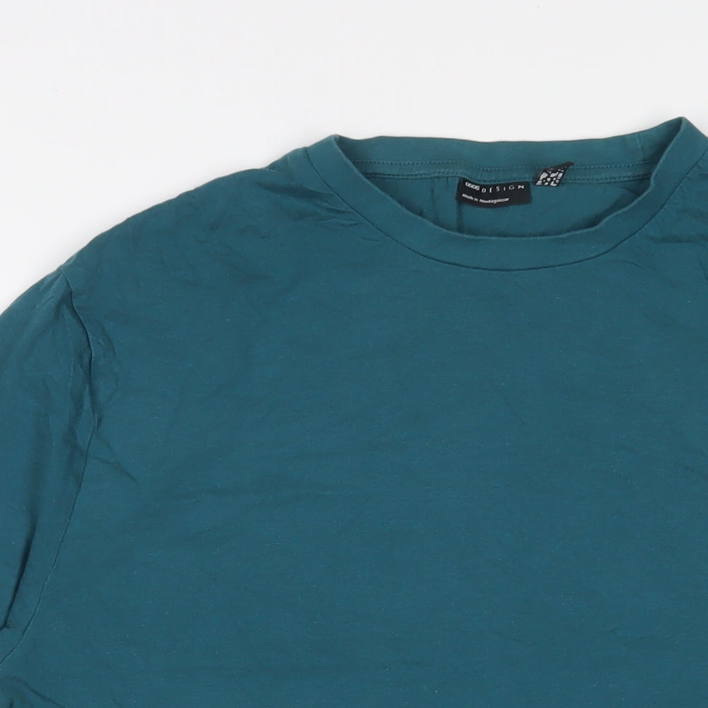 ASOS Mens Blue Cotton T-Shirt Size M Crew Neck