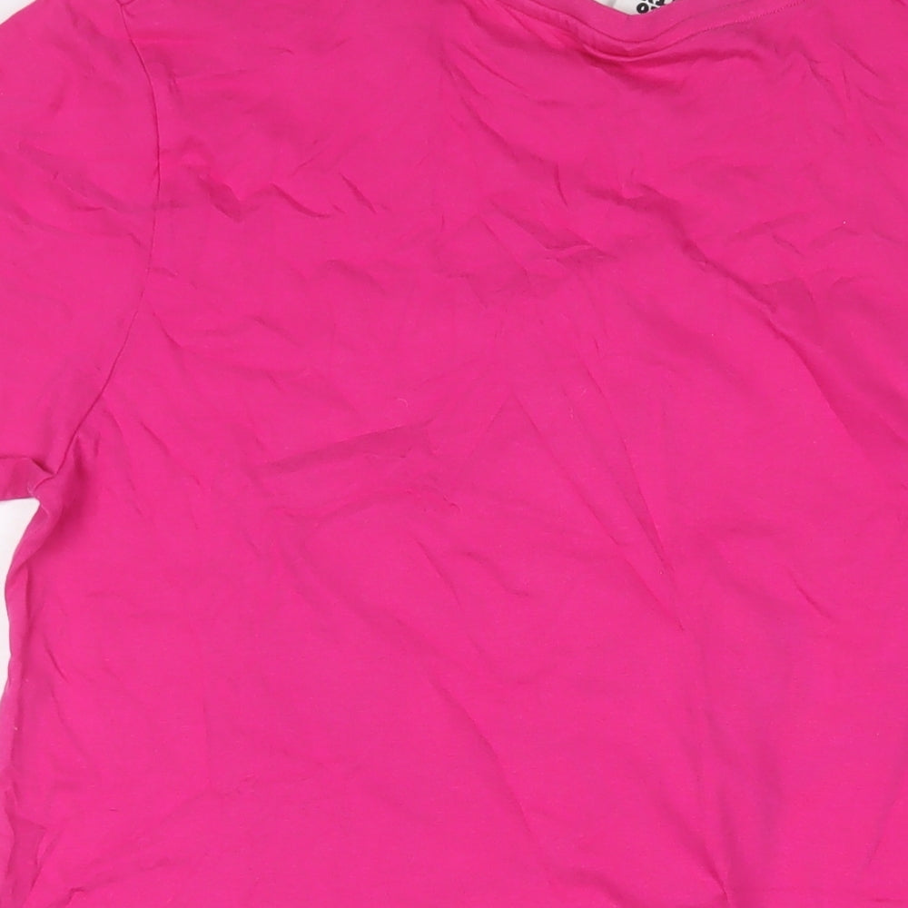 Hello Kitty Womens Pink Solid Cotton Top Dress Size S