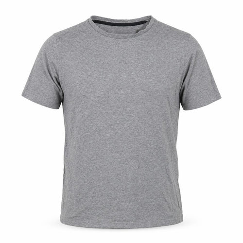Marks and Spencer Mens Grey Cotton T-Shirt Size M Crew Neck