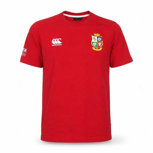 Canterbury Mens Red Cotton T-Shirt Size S Crew Neck