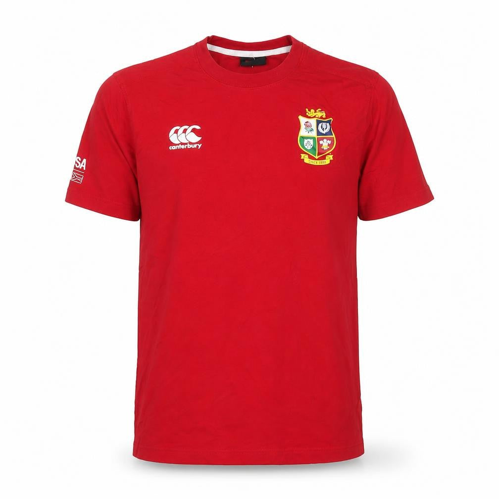 Canterbury Mens Red Cotton T-Shirt Size S Crew Neck