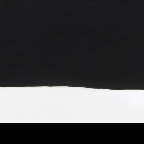 PRETTYLITTLETHING Womens Black Cotton Cropped T-Shirt Size S Crew Neck - Los Angeles
