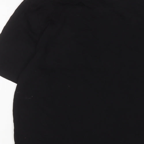 NEXT Mens Black Cotton T-Shirt Size M Crew Neck