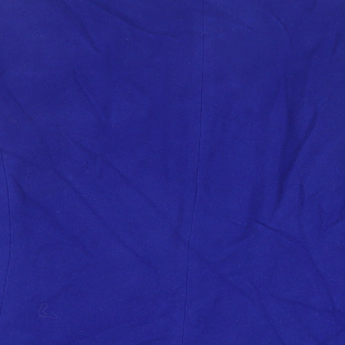 MODE Womens Blue Jacket Size 16 Zip - Zip Pockets
