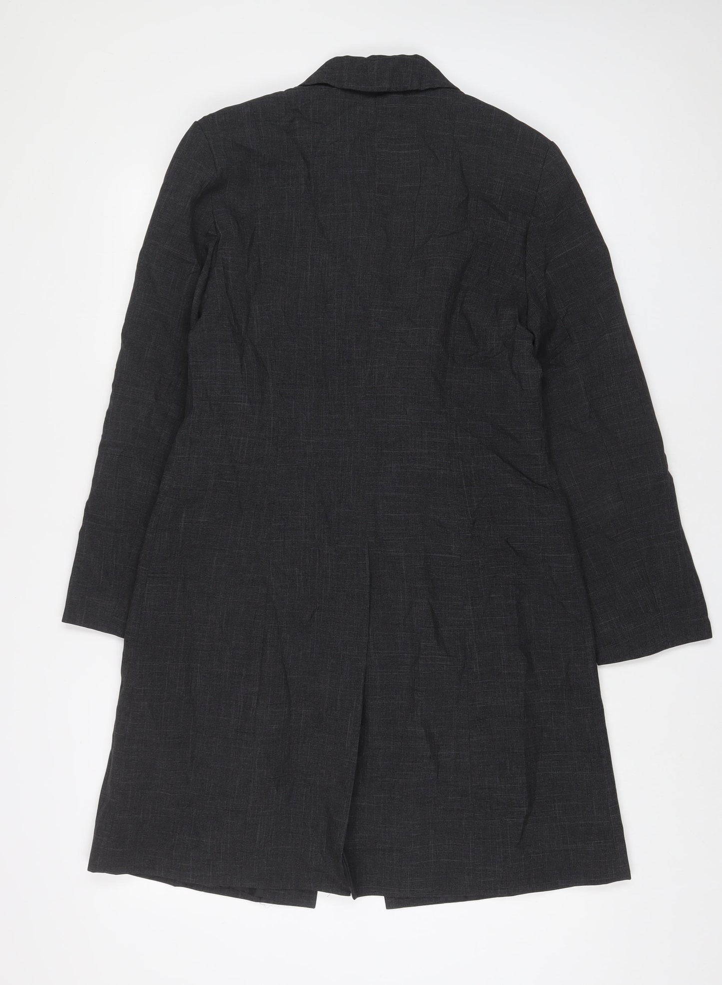 Classic Womens Grey Jacket Blazer Size 10 Button