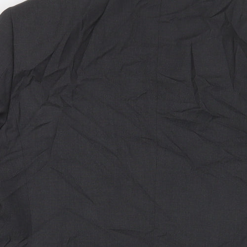H&M Mens Grey Polyester Jacket Suit Jacket Size 40 Regular
