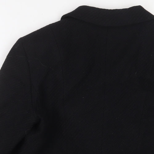 Marks and Spencer Womens Black Jacket Blazer Size 14 Button