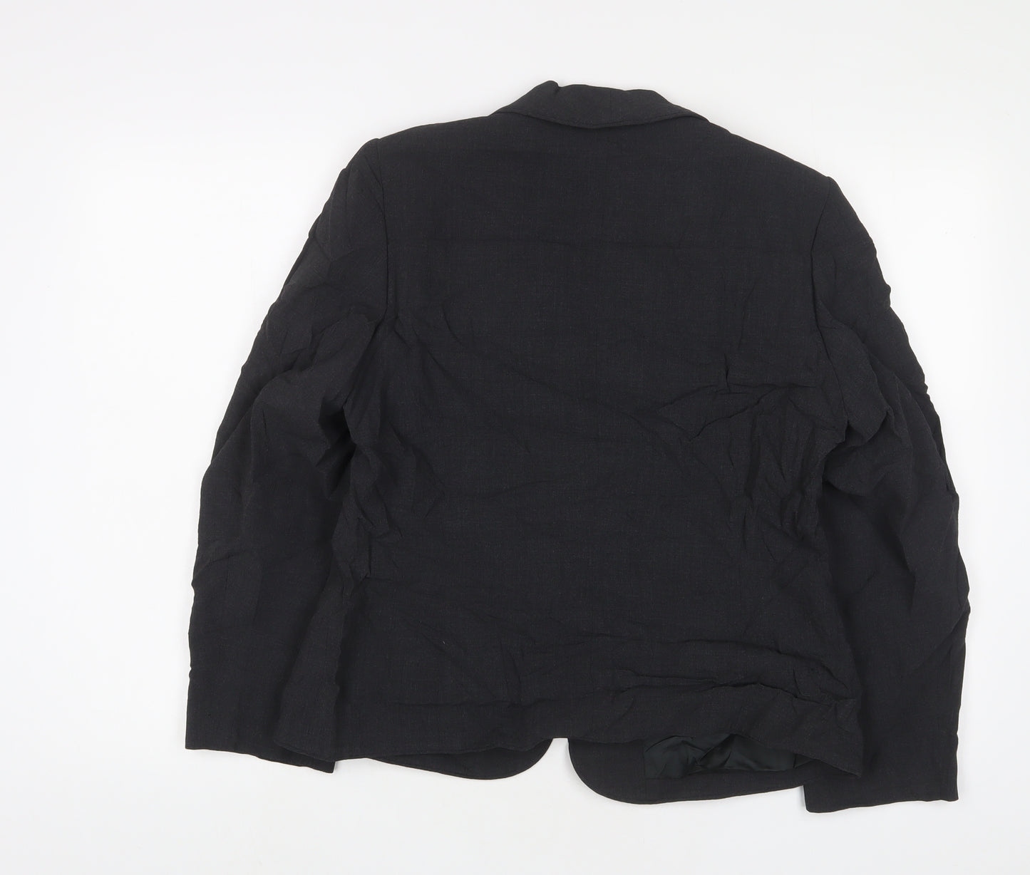 Alex & Co Womens Grey Jacket Blazer Size 14 Button