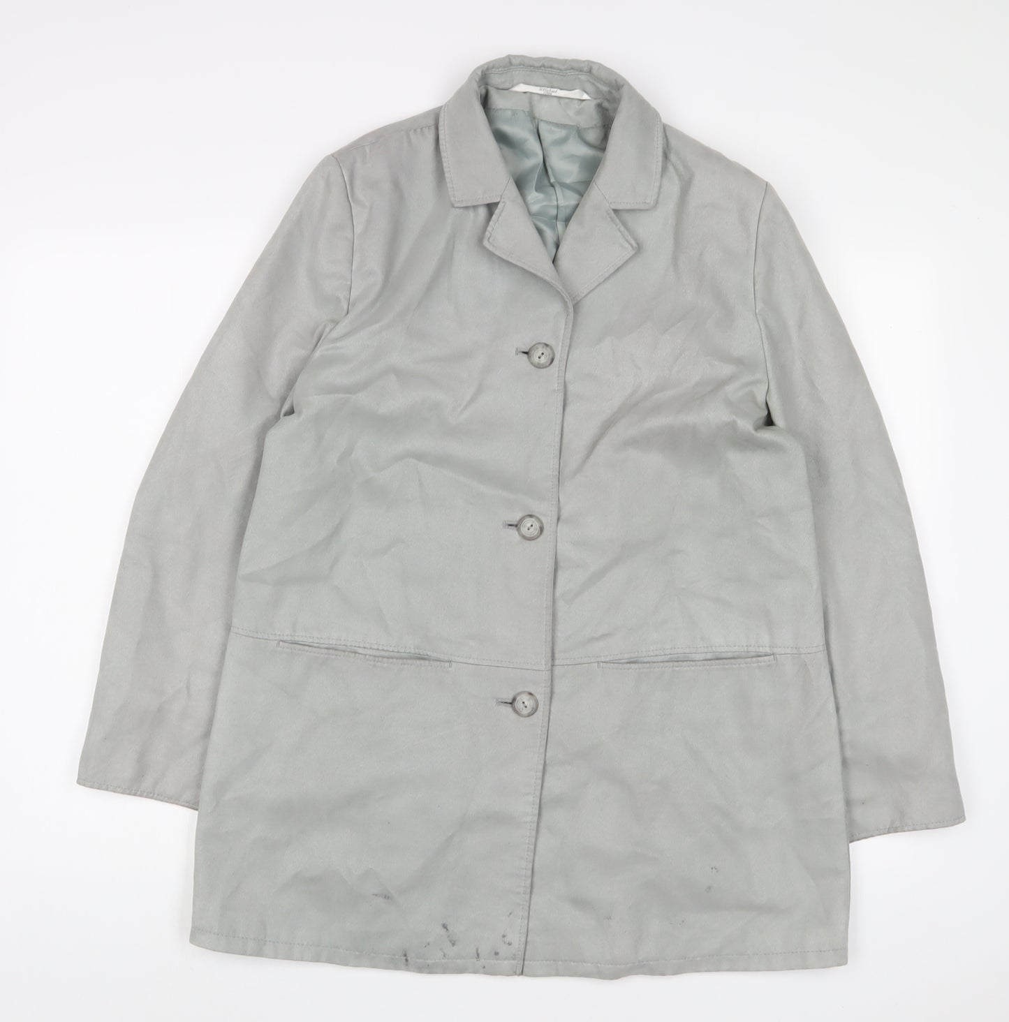 St Michael Womens Green Jacket Size 12 Button