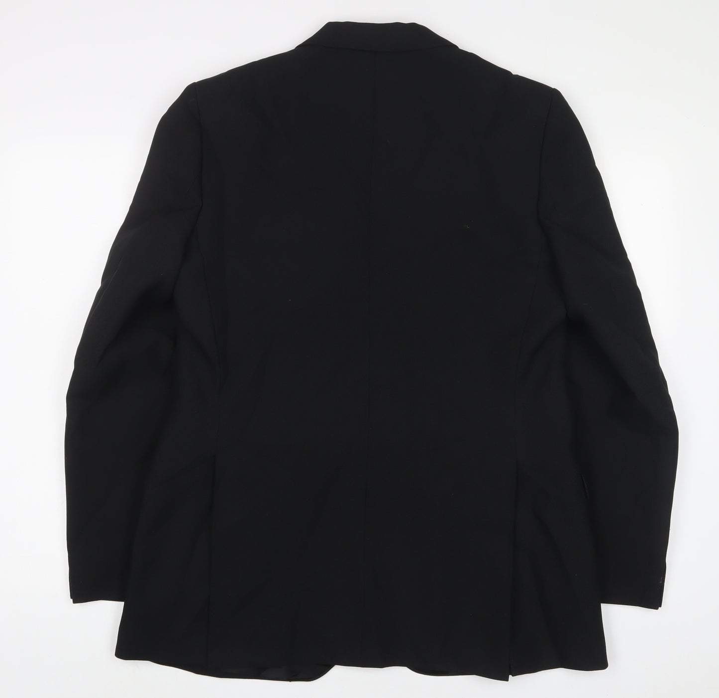 Greenwoods Mens Black Polyester Jacket Suit Jacket Size 40 Regular