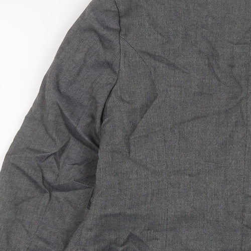 Warehouse Womens Grey Jacket Blazer Size 10 Button