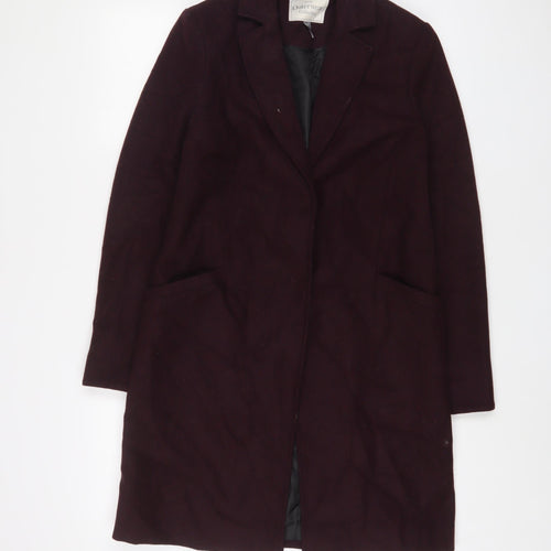 Collection Womens Purple Overcoat Coat Size 8 Button