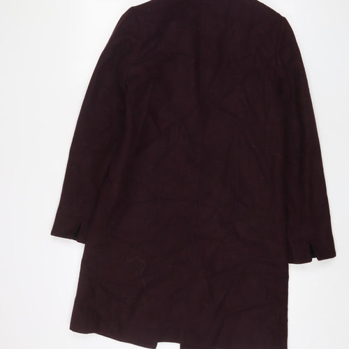 Collection Womens Purple Overcoat Coat Size 8 Button