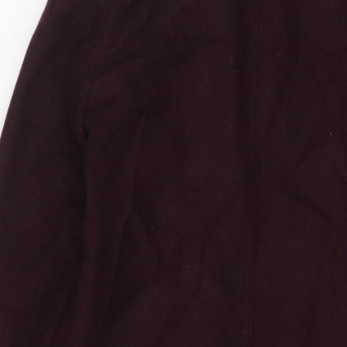 Collection Womens Purple Overcoat Coat Size 8 Button